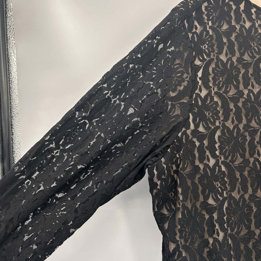 Jessica Holbrook Womens Lacey Whimsigoth Top Size 3X Black Dark Romantic Witchy - Picture 2 of 7
